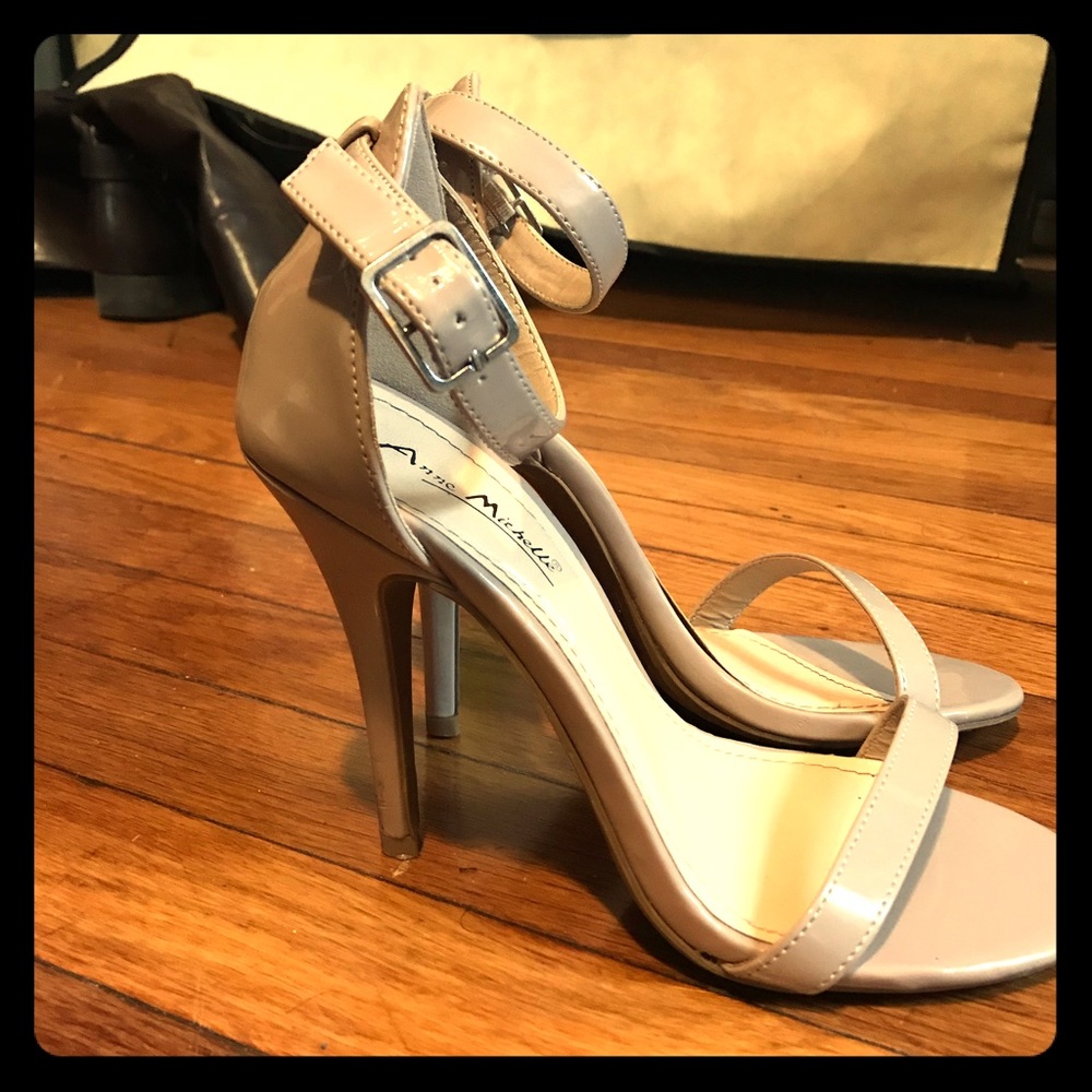 Cream colored stiletto heels